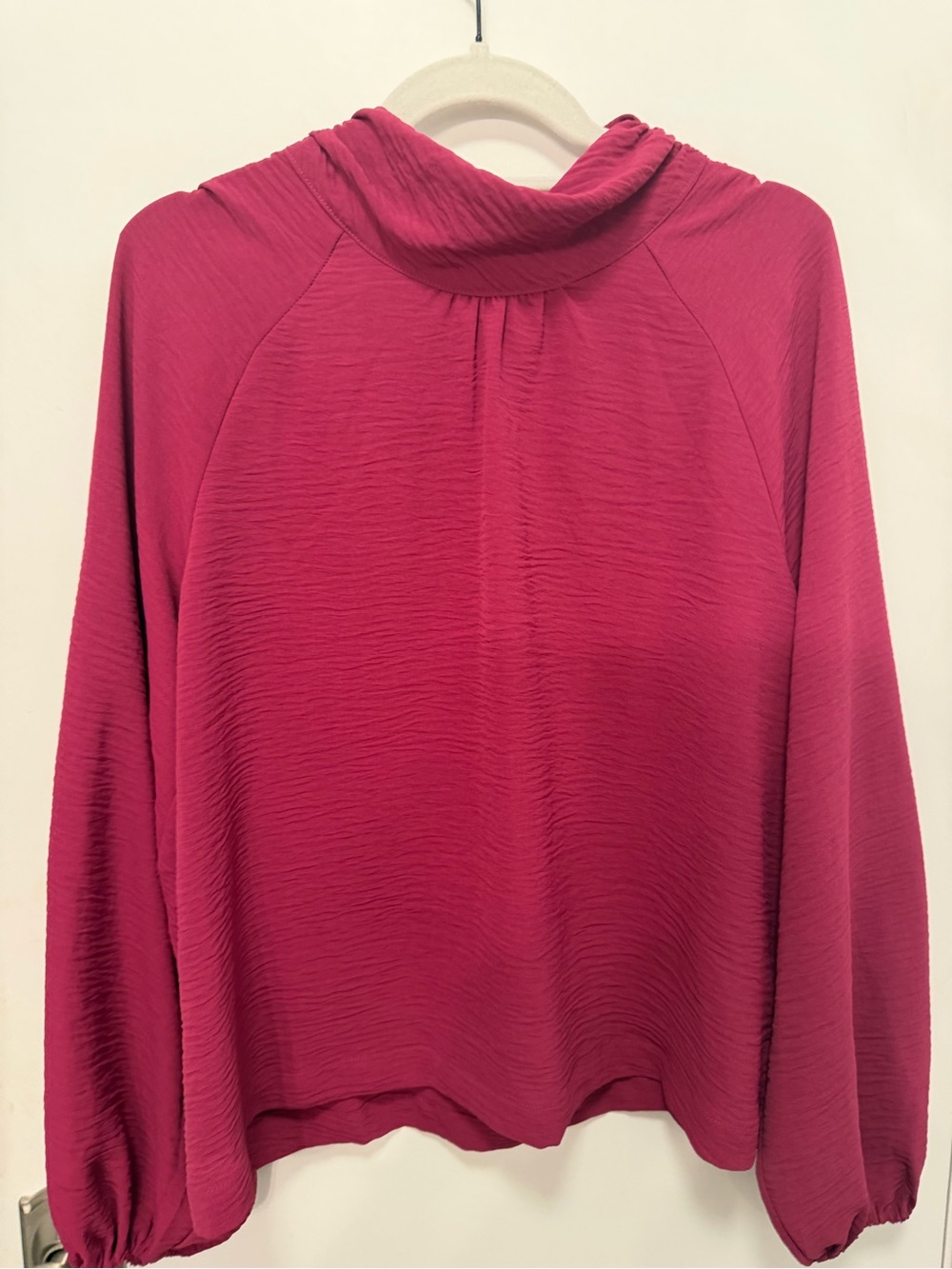 Evereve Long Sleeve Mock Neck Tunic - Fuchsia